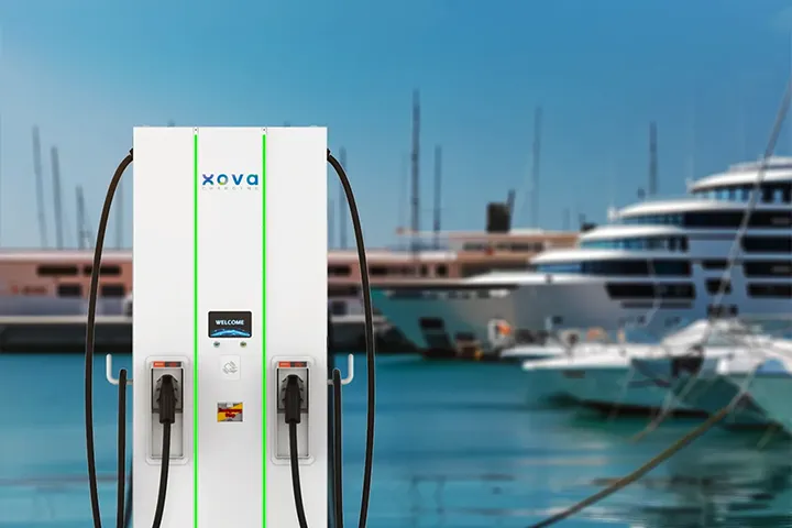 Xova Charger standing at Marinas